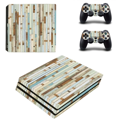 Wood slide board decal skin for PS4 Pro Console and 2 Cont.. Wood slide board decal skin for PS4 Pro Console and 2 Cont..