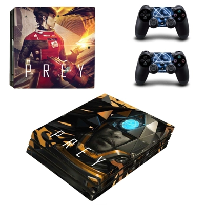 Prey decal skin for PS4 Pro Console and 2 Controllers