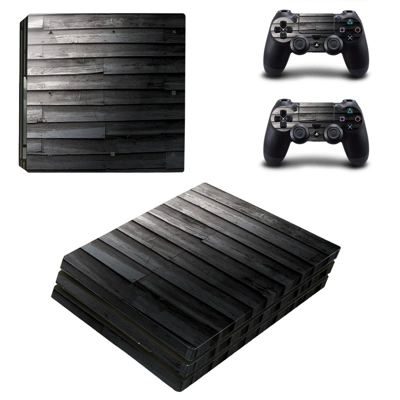 Wooden board decal skin for PS4 Pro Console and 2 Controll.. Wooden board decal skin for PS4 Pro Console and 2 Controll..
