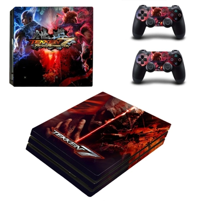 Tekken 7 decal skin for PS4 Pro Console and 2 Controllers