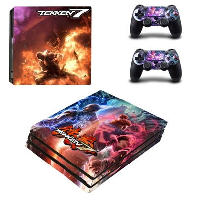 Tekken 7 decal skin for PS4 Pro Console and 2 Controllers