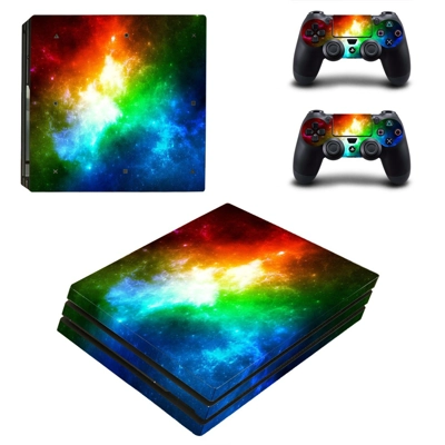 Bright sky decal skin for PS4 Pro Console and 2 Controllers