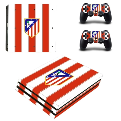 Atl�tico Madrid decal skin for PS4 Pro Console and 2 Contr.. Atl�tico Madrid decal skin for PS4 Pro Console and 2 Contr..