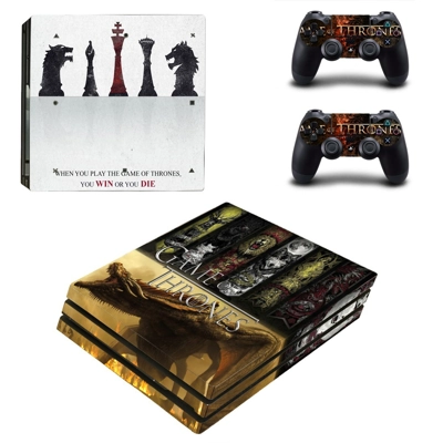 Game of thrones decal skin for PS4 Pro Console and 2 Contr..