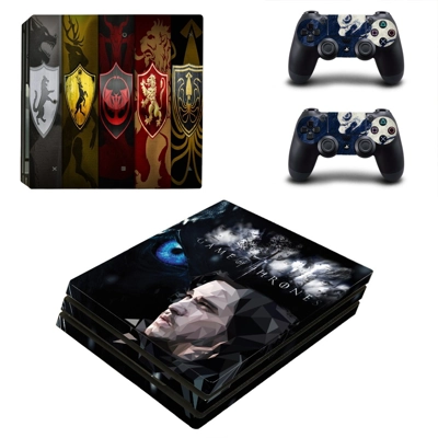 Game of thrones decal skin for PS4 Pro Console and 2 Contr..