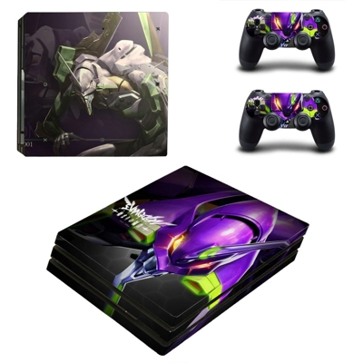 Evangelion decal skin for PS4 Pro Console and 2 Controllers