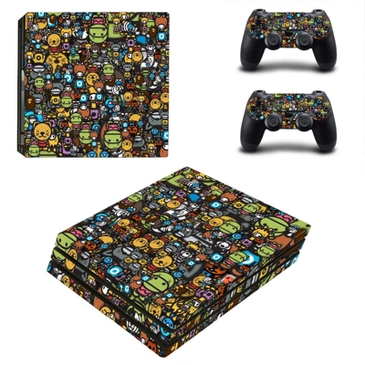 Emoji stikers decal skin for PS4 Pro Console and 2 Control..