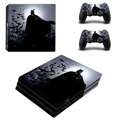 Batman decal skin for PS4 Pro Console and 2 Controllers