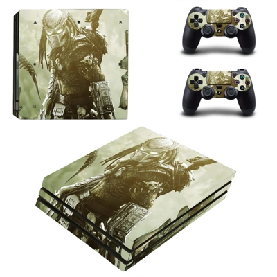 Aliens vs Predator decal skin for PS4 Pro Console and 2 Controllers