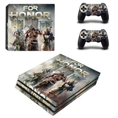 For Honor decal skin for PS4 Pro Console and 2 Controllers