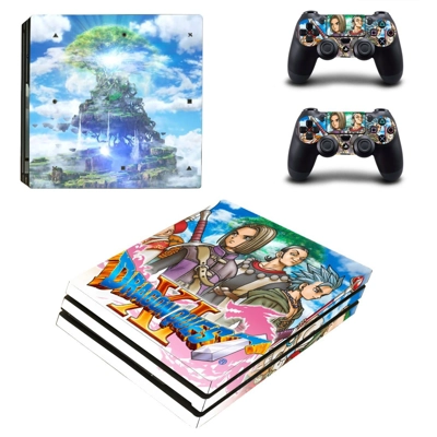Dragon Quest XI decal skin for PS4 Pro Console and 2 Controllers