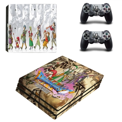 Dragon Quest XI decal skin for PS4 Pro Console and 2 Controllers