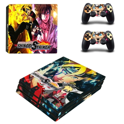 Naruto to Boruto Shinobi Striker decal skin for PS4 Pro Console and 2 Controllers