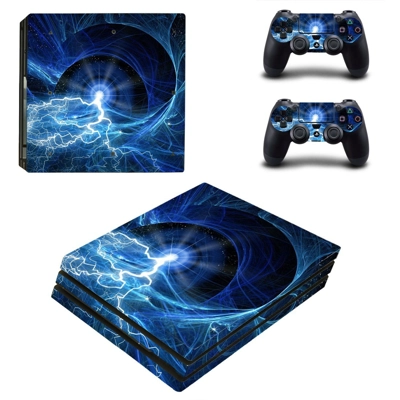 Lightning Glaxy decal skin for PS4 Pro Console and 2 Contr.. Lightning Glaxy decal skin for PS4 Pro Console and 2 Contr..