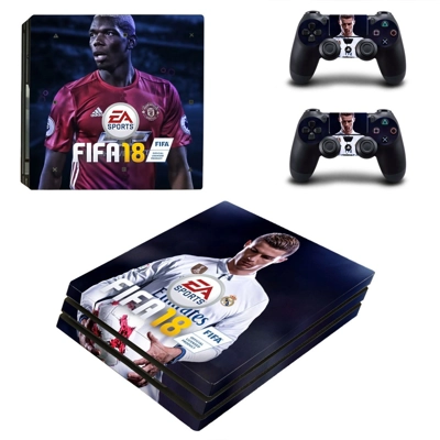 FIFA 18 Cristiano Ronaldo and Pogba decal skin for PS4 Pro..