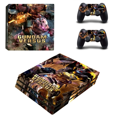 Gundam Versus decal skin for PS4 Pro Console and 2 Controllers
