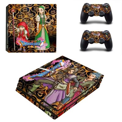 Dragon Quest XI decal skin for PS4 Pro Console and 2 Contr.. Dragon Quest XI decal skin for PS4 Pro Console and 2 Contr..