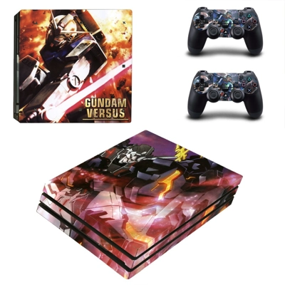 Gundam Versus decal skin for PS4 Pro Console and 2 Control.. Gundam Versus decal skin for PS4 Pro Console and 2 Control..