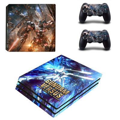 Gundam Versus decal skin for PS4 Pro Console and 2 Control.. Gundam Versus decal skin for PS4 Pro Console and 2 Control..