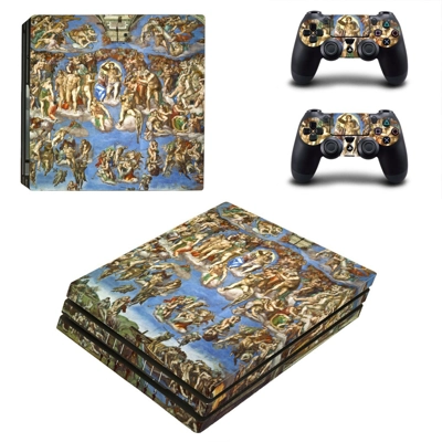 Sistine Chapel painting decal skin for PS4 Pro Console and 2 Controllers