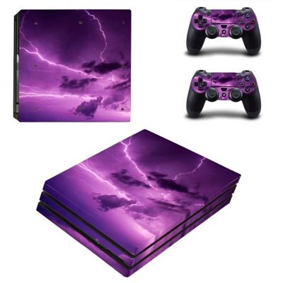 Lightning cloudy sky decal skin for PS4 Pro Console and 2 .. Lightning cloudy sky decal skin for PS4 Pro Console and 2 ..