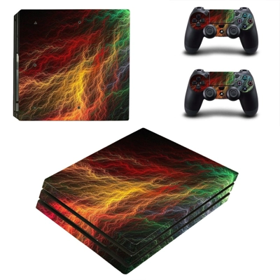Abstract lightning art decal skin for PS4 Pro Console and .. Abstract lightning art decal skin for PS4 Pro Console and ..