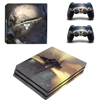 Destiny decal skin for PS4 Pro Console and 2 Controllers