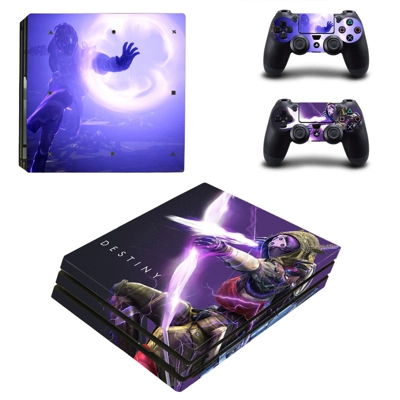 Destiny decal skin for PS4 Pro Console and 2 Controllers