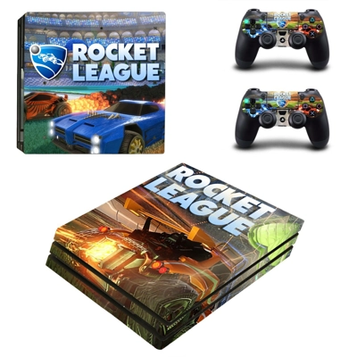 Rocket League decal skin for PS4 Pro Console and 2 Controllers