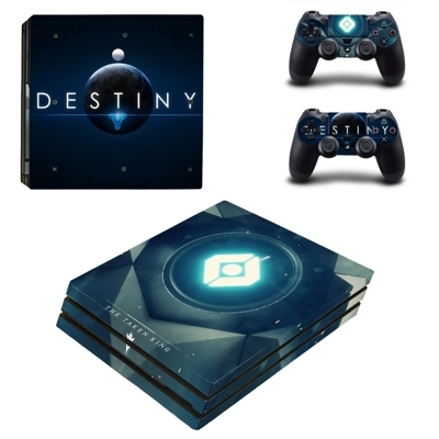 Destiny decal skin for PS4 Pro Console and 2 Controllers