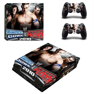 WWE SmackDown vs Raw 2010 decal skin for PS4 Pro Console a.. WWE SmackDown vs Raw 2010 decal skin for PS4 Pro Console a..