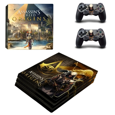 Assassin's Creed Origins decal skin for PS4 Pro Console and 2 Controllers