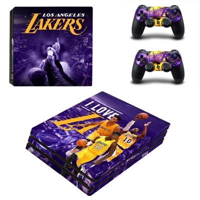 Los Angeles Lakers decal skin for PS4 Pro Console and 2 Controllers