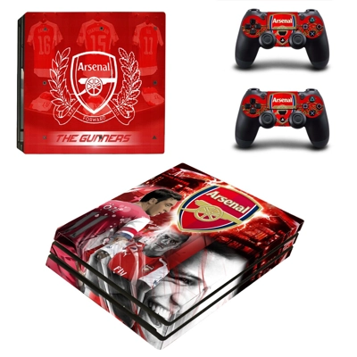 Arsenal FC decal skin for PS4 Pro Console and 2 Controllers