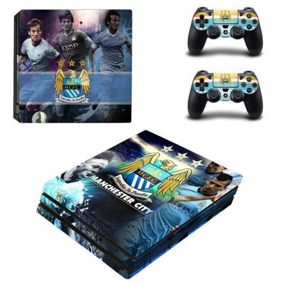 Manchester City FC decal skin for PS4 Pro Console and 2 Controllers