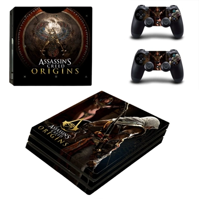 Assassin's Creed Origins decal skin for PS4 Pro Console and 2 Controllers