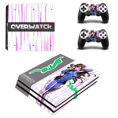 Overwatch decal skin for PS4 Pro Console and 2 Controllers Overwatch decal skin for PS4 Pro Console and 2 Controllers