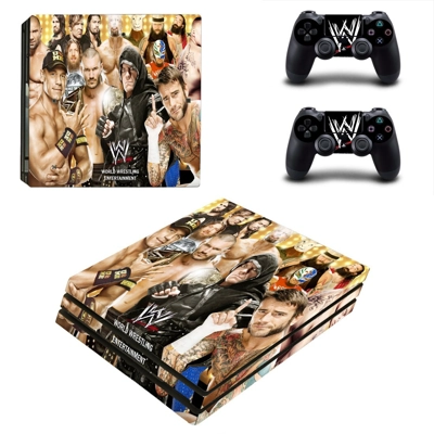 World wrestling decal skin for PS4 Pro Console and 2 Contr.. World wrestling decal skin for PS4 Pro Console and 2 Contr..