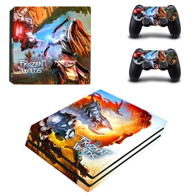 Horizon Zero Dawn The Frozen Wilds decal skin for PS4 Pro Console and 2 Controllers