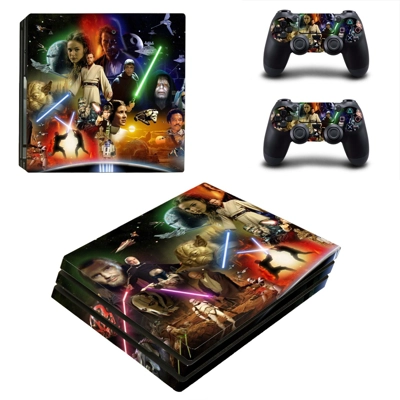 Star Wars decal skin for PS4 Pro Console and 2 Controllers