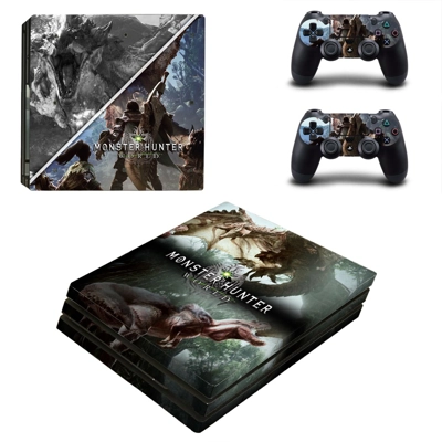 Monster Hunter World decal skin for PS4 Pro Console and 2 .. Monster Hunter World decal skin for PS4 Pro Console and 2 ..