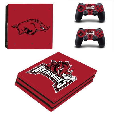 Arkansas Razorbacks decal skin for PS4 Pro Console and 2 C.. Arkansas Razorbacks decal skin for PS4 Pro Console and 2 C..