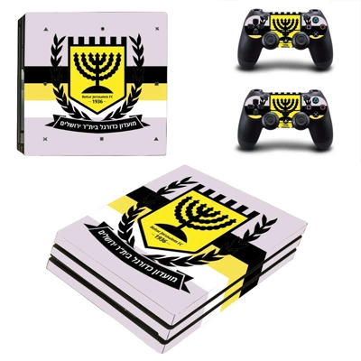 Beitar Jerusalem FC decal skin for PS4 Pro Console and 2 Controllers