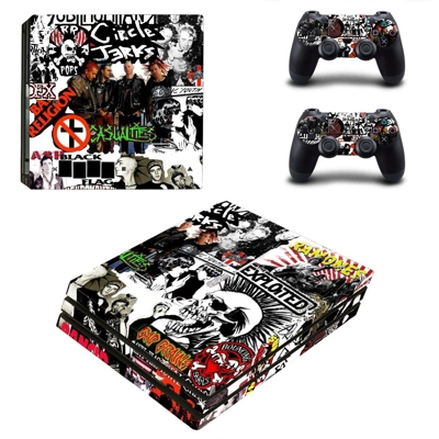 Various Bands decal skin for PS4 Pro Console and 2 Control.. Various Bands decal skin for PS4 Pro Console and 2 Control..