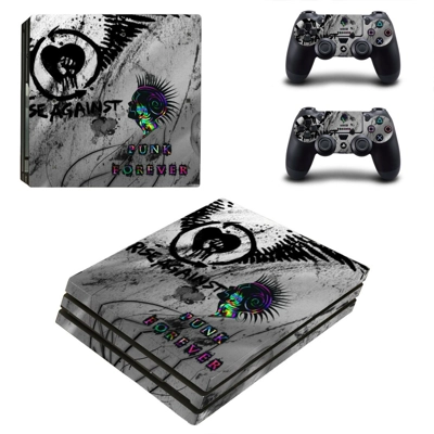 Punk forever decal skin for PS4 Pro Console and 2 Controll.. Punk forever decal skin for PS4 Pro Console and 2 Controll..
