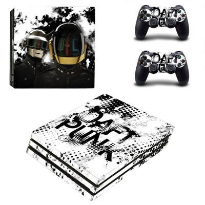 Daft Punk decal skin for PS4 Pro Console and 2 Controllers