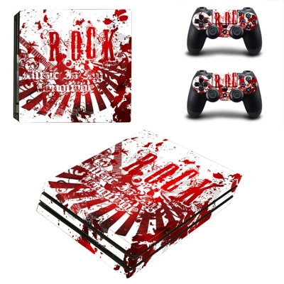 Rock music hd decal skin for PS4 Pro Console and 2 Control.. Rock music hd decal skin for PS4 Pro Console and 2 Control..