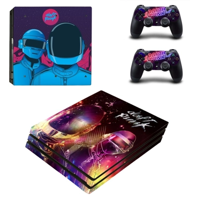 Daft Punk decal skin for PS4 Pro Console and 2 Controllers