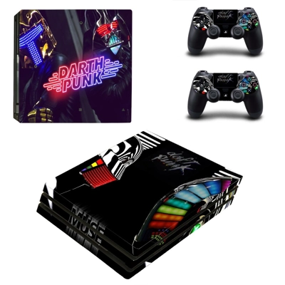 Darth Punk decal skin for PS4 Pro Console and 2 Controllers