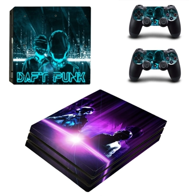 Daft Punk decal skin for PS4 Pro Console and 2 Controllers